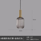 Glass Pendant Lights: Nordic Style Bedroom Kitchen Hanging Lamp