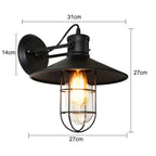 Retro Industrial LED Wall Sconce E27 Bedside Lamp for Home Decor
