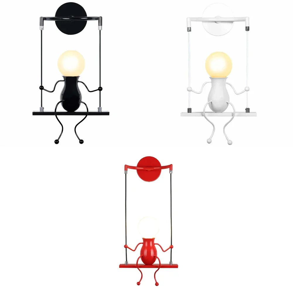 Creative LED Wall Light Indoor Wall Sconce Modern Art Decor Iron E27