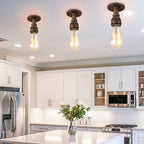 Vintage Retro Pipe Ceiling Lights Industrial Iron Pipe Lamps