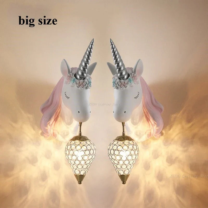 Unicorn Wall Lamp for Children's Room Decor