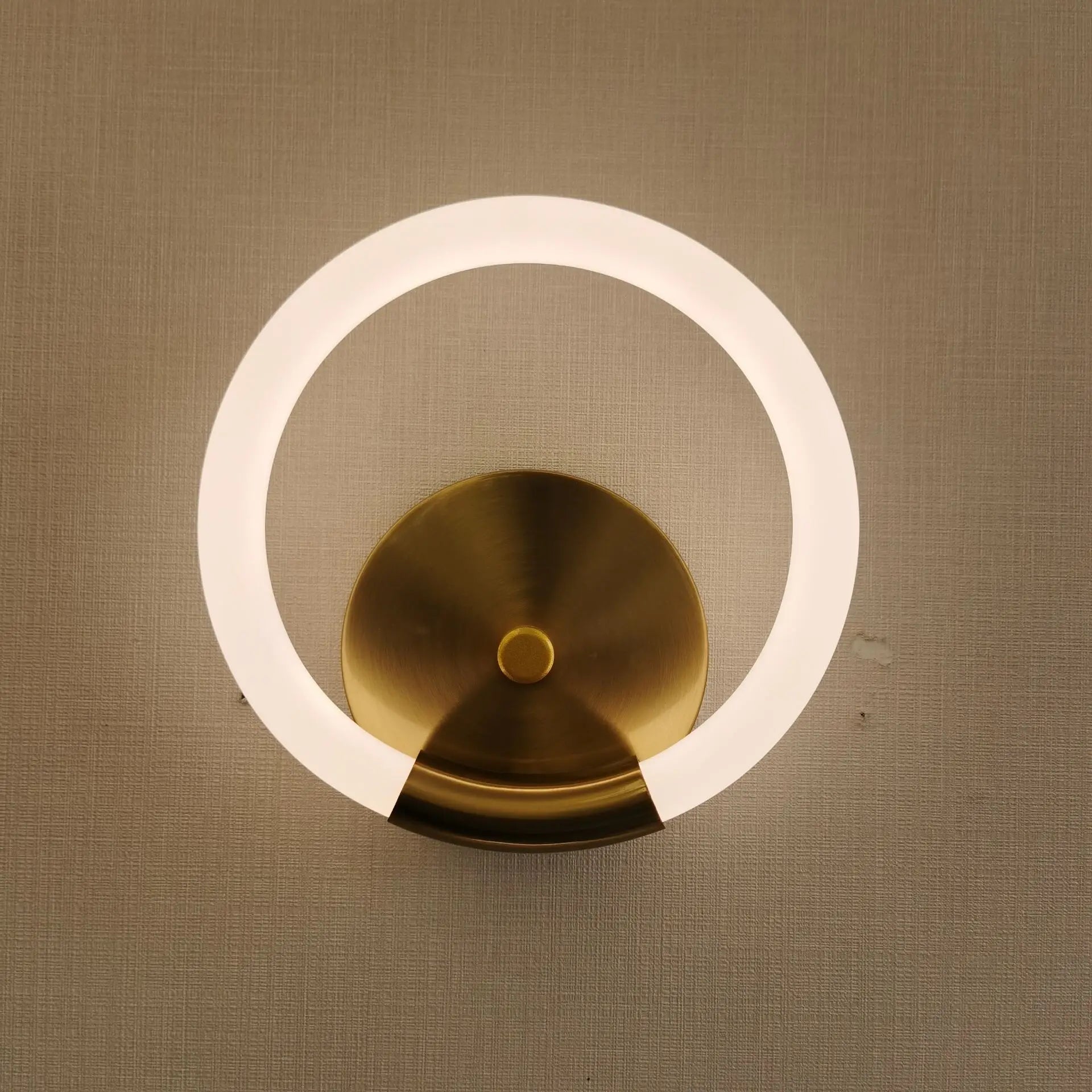Acrylic Ring LED Wall Lamp for Modern Indoor Decor, Living Room Bedroom Lighting
