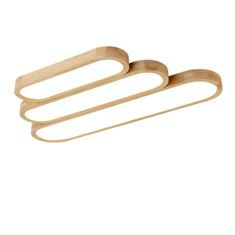 Wood LED Ceiling Lamp: Modern Decorative Lighting for Home Interiors