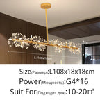 Dandelion Flower Chandelier: Modern LED Living Room Bedroom Indoor Decor Bouquet Lamps