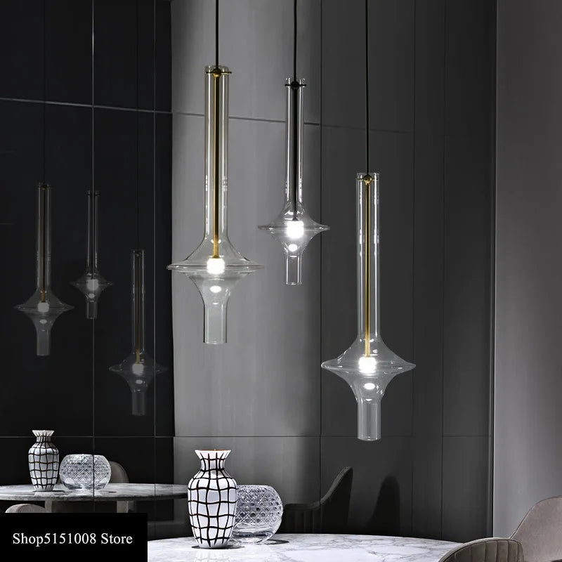 Glass Pendant Light: Stylish Nordic Luxury Kitchen and Bedroom Hanging Lamp