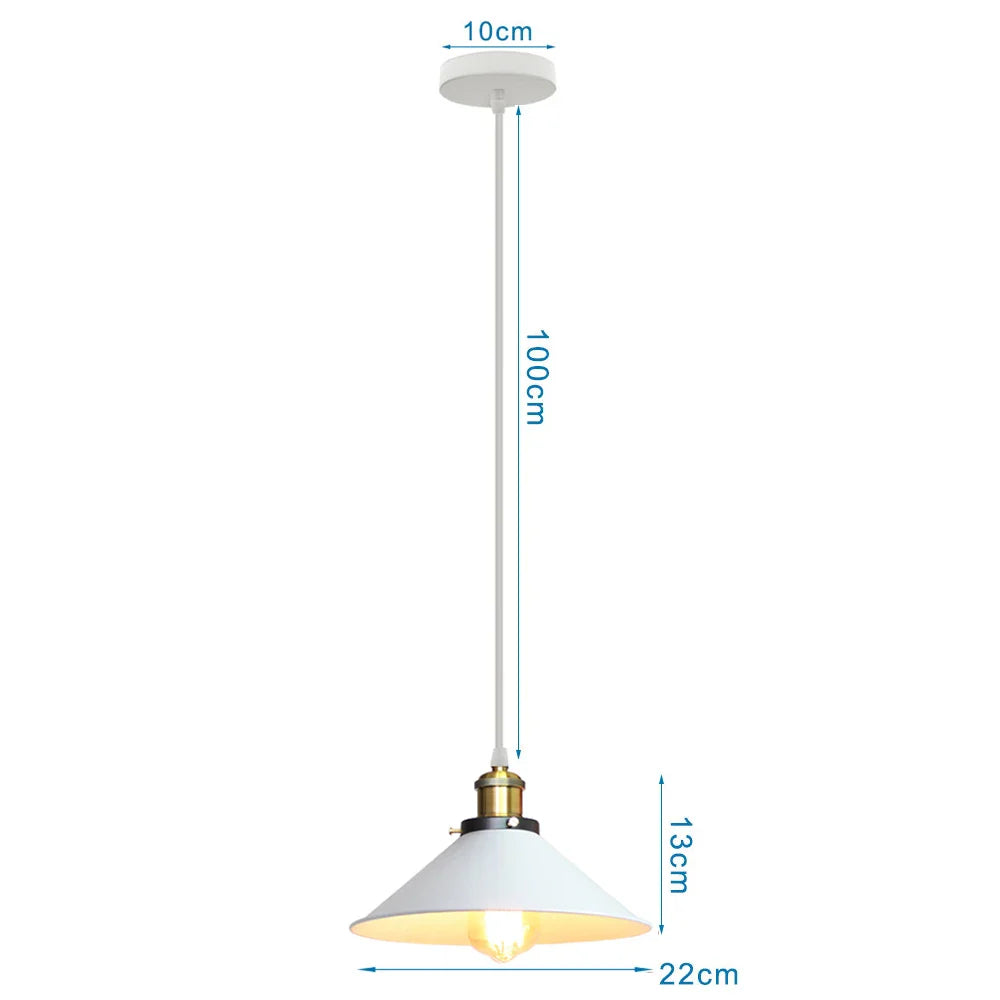 Vintage Industrial Pendant Chandelier Light Fixture for Home Kitchen Bar Decor