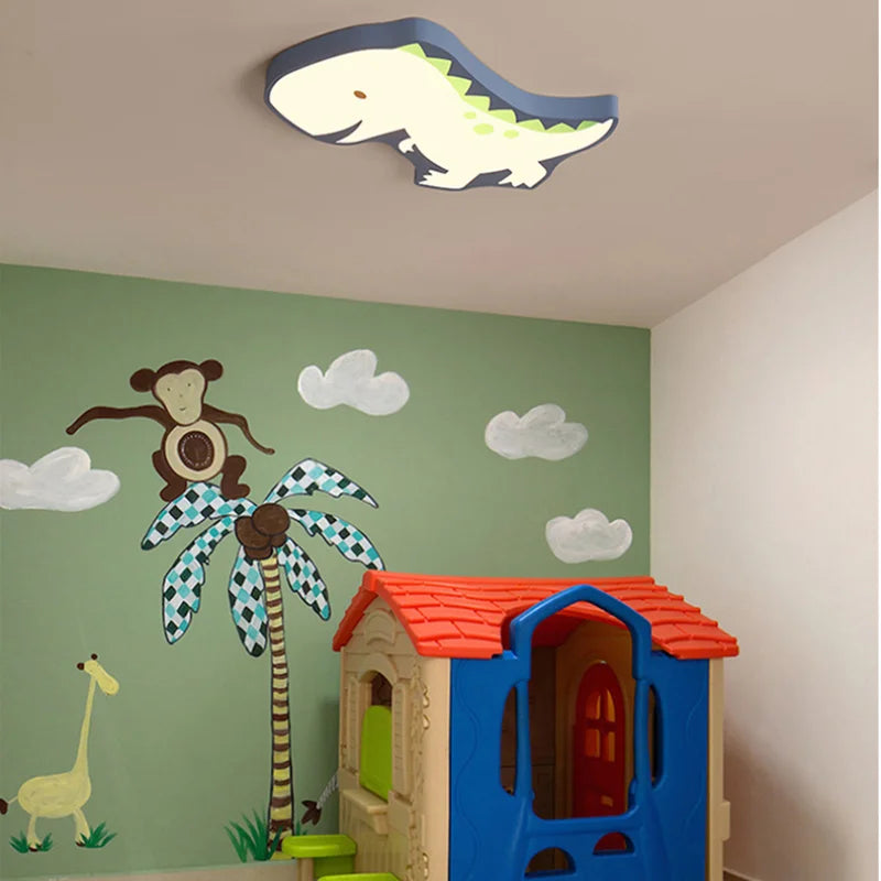 LED Dinosaur Ceiling Chandelier: Creative Home Decor for Kids Room