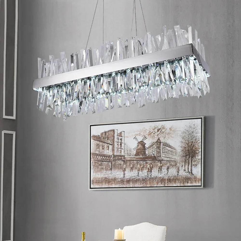 Modern LED Crystal Chandelier for Dining and Living Room Décor