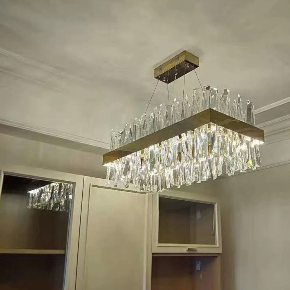 Modern LED Crystal Chandelier for Dining and Living Room Décor