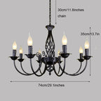 Modern Chandeliers: Elegant Wrought Iron Lighting for Home, Hotel, and Dining Spaces