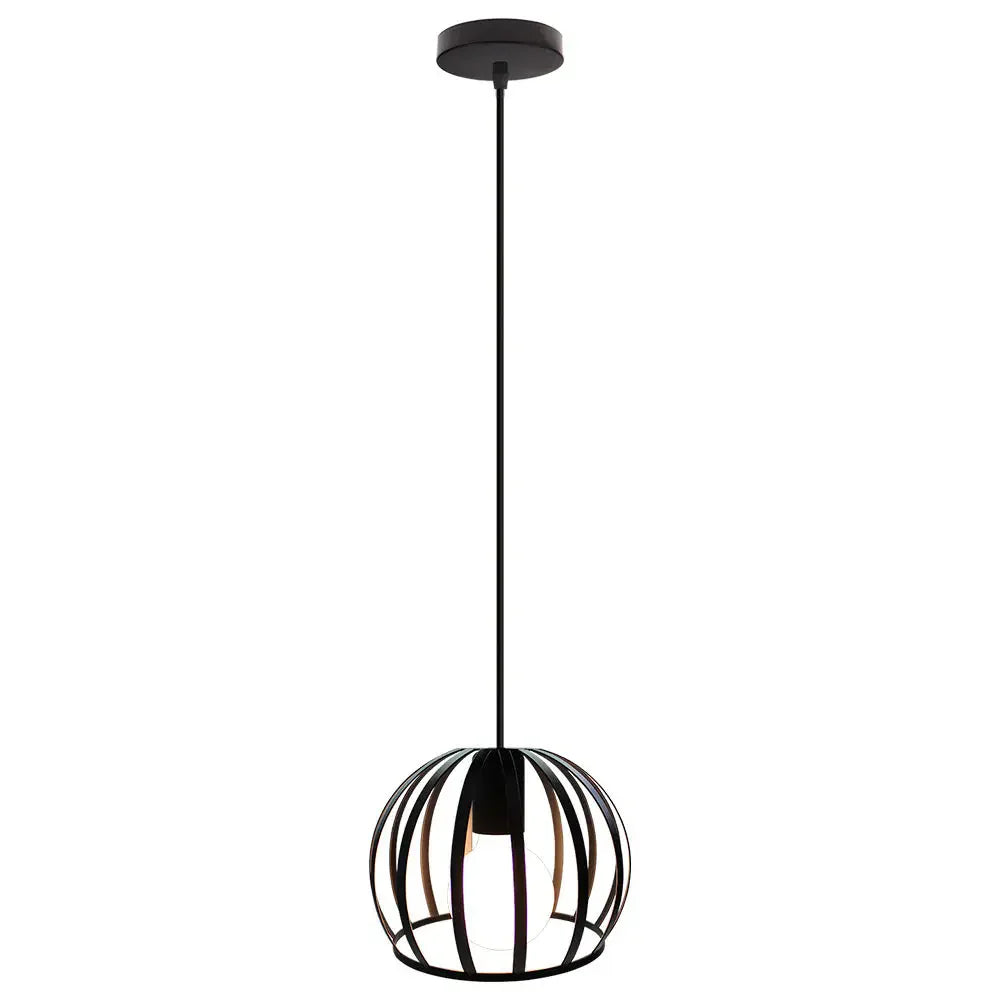 Watermelon Cage Pendant Light: Vintage Rustic Hanging Fixture for Home, Kitchen, Restaurant