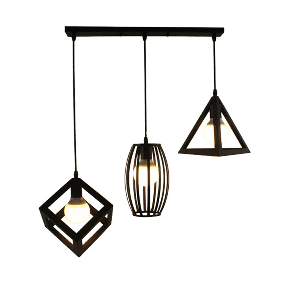 Vintage Industrial Pendant Light LED Ceiling Chandelier for Home Kitchen