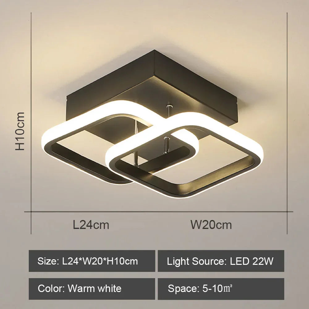 Modern LED Ceiling Lamp for Indoor Lighting Minimalist Chandelier