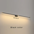 Black/Gold/White LED Mirror Light for Modern Bathroom Wall Fixtures