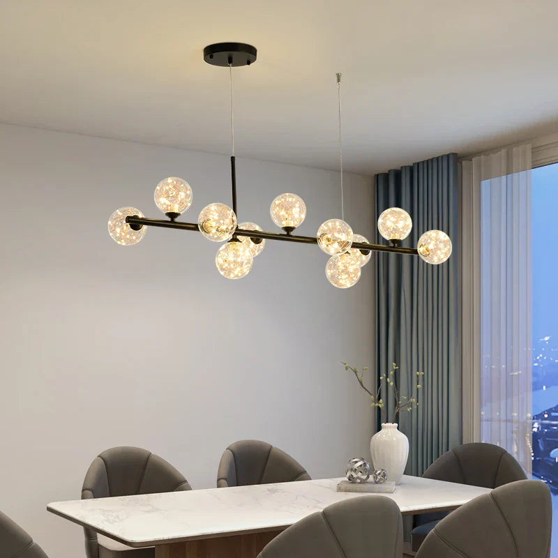 Modern Gold/Black G9 LED Chandelier for Kitchen Restaurant Bedroom Decor