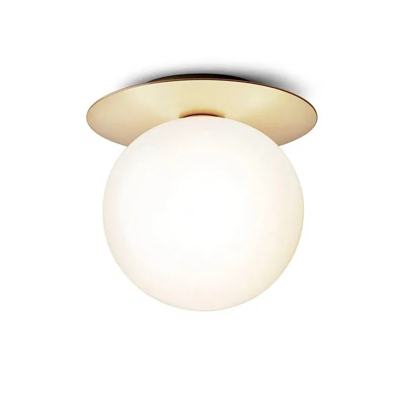 Glass Ball Ceiling Light Fixture for Bedroom Hallway Stairs - Home Lighting