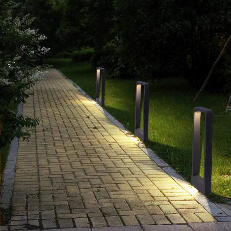 7W LED Aluminum Garden Bollard Light for Outdoor Landscape Courtyards
