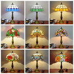 Dragonflys Tiffany Stained Glass Table Lamp Vintage Bedroom Desk Light