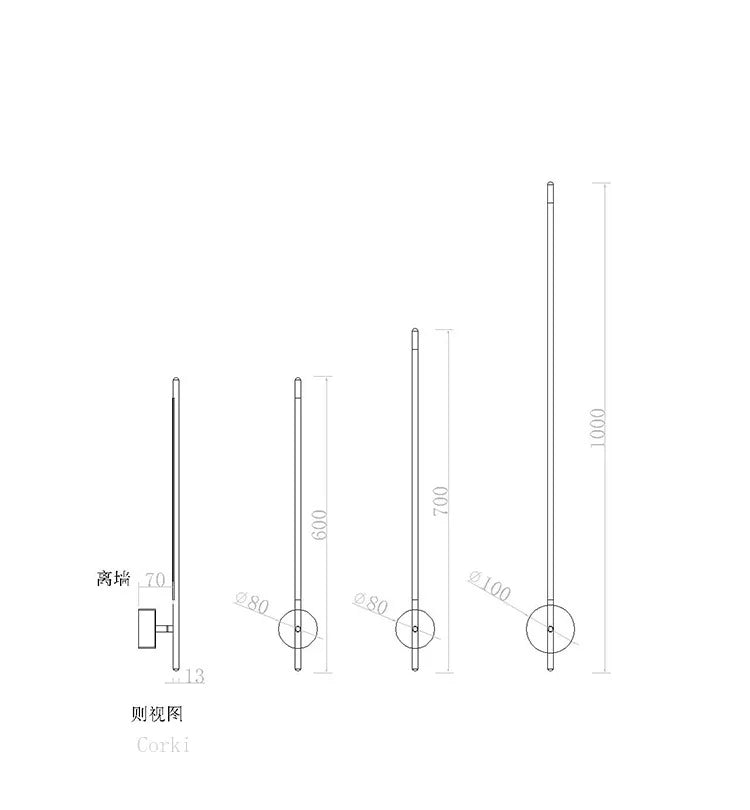 Gold Geometric Wall Lamp for Living Room, Bedroom, and Hotel Aisle