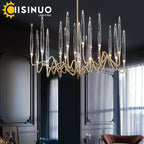 Crystal LED Chandelier: Nordic Luxury Tree Branch Design for Wedding Decor Villas & LOFTs