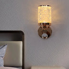 Modern Gold LED Wall Lamp for Living Room Bedroom, Minimalist Luxury Design
