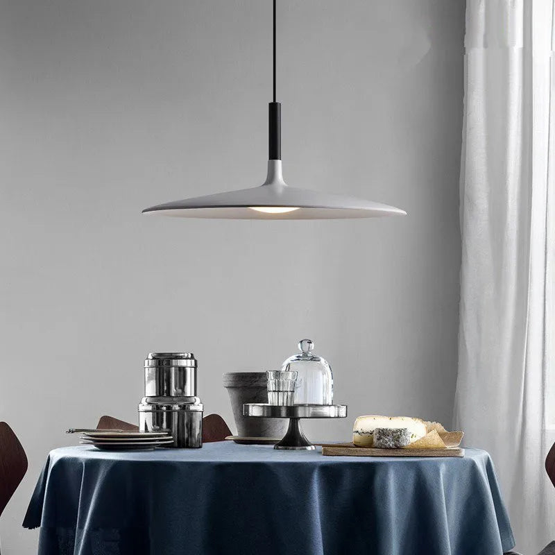Nordic Scandinavian Pendant Light Metal Suspension Saucer Lamp