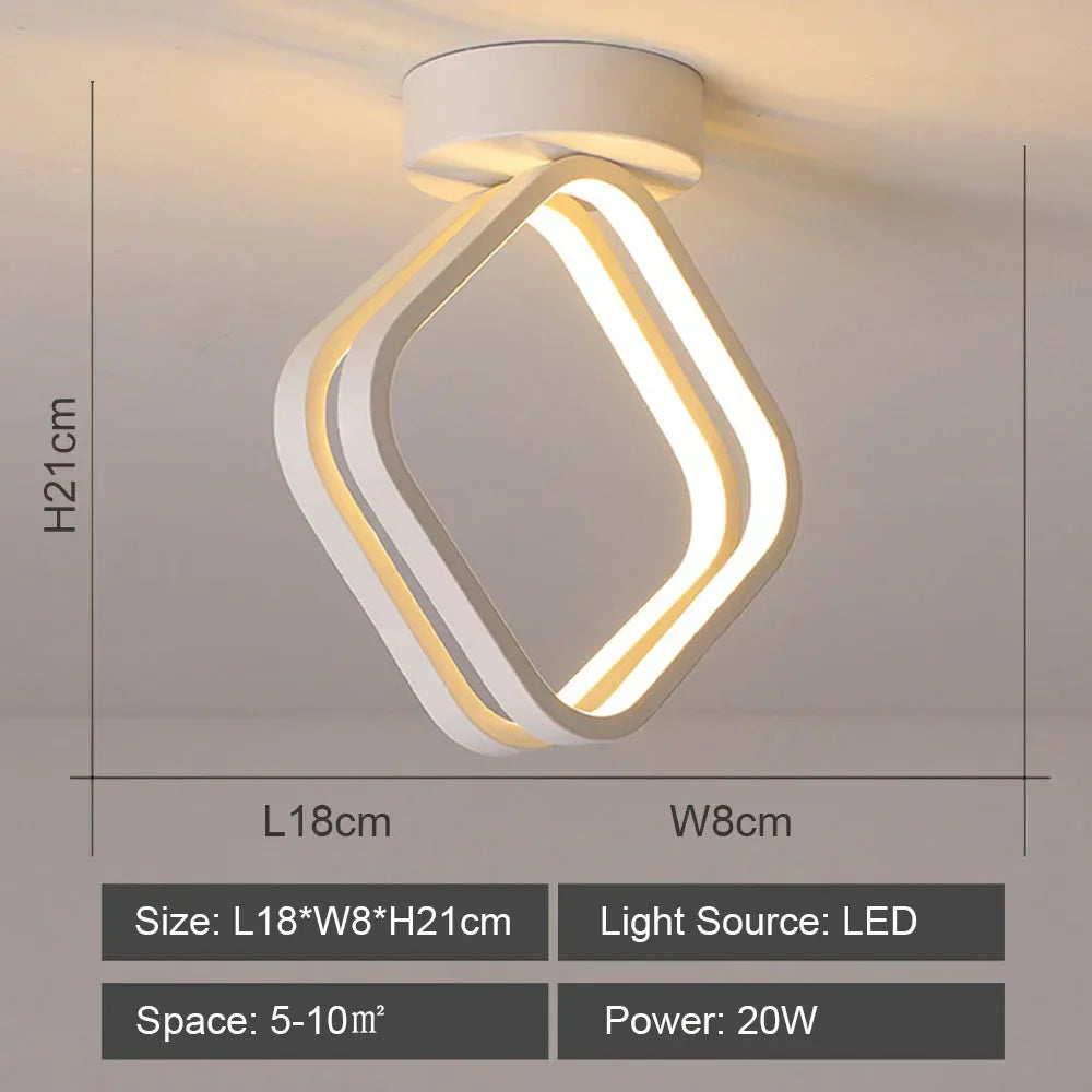 Modern LED Ceiling Lamp for Indoor Lighting Minimalist Chandelier