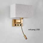 Swing Arm Bedside Wall Lamp Bronze Finish - Vintage LED Reading Light
