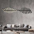 Modern LED Chandelier with Dimmable Control - Stylish Lighting for Home and Hotel
