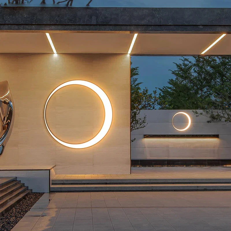 Stainless Steel Moon Lamp for Street Garden, IP65 Waterproof, Outdoor Sconce