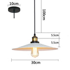 Industrial Pendant Light - Vintage Retro Chandelier LED Ceiling Lamp