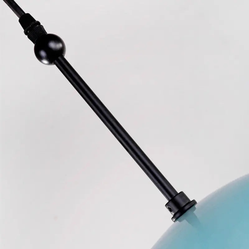 Nordic Art Venice Flow Lake Blue Glass Chandelier