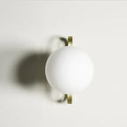 Glass Metal LED Wall Light for Bathroom Kitchen Simple Decor Hallway Sconces