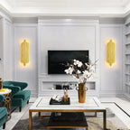 Gold LED Wall Lamp for Modern Minimalist Living Room, Bedroom, Study - Indoor Light Fixtures