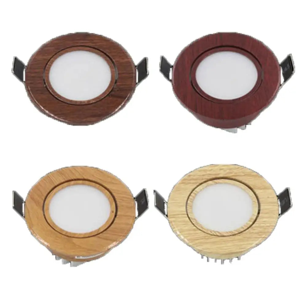 Wood LED Recessed Ceiling Light | Adjustable Modern 5W LED Wood Ceiling Lamp