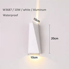 Dual Head 10W LED Wall Lamp for Bedroom Foyer, Waterproof Modern Outdoor Fixture