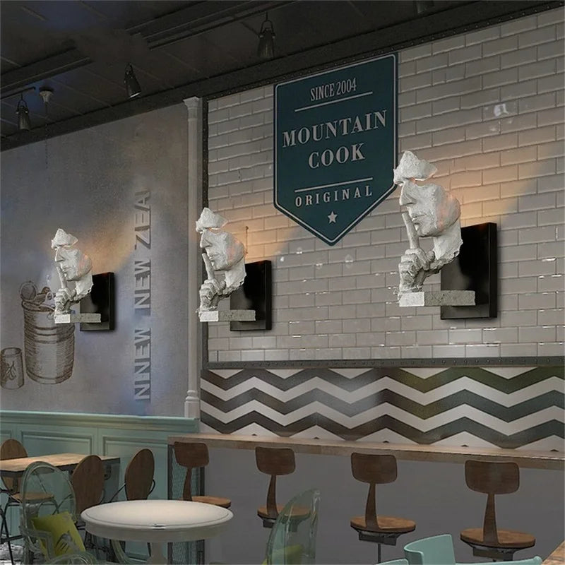 Retro Industrial Style Wall Sconce for Bar Restaurant Villa Decoration
