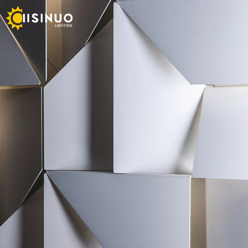 Geometric Art Indoor Wall Lamp for Bedroom Living Room Staircase Home Decor