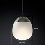Glass Flying Saucer Chandelier - LED Hardware Pendant Lighting for Living Room