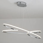 Modern Gold/Chrome LED Chandelier for Dining/Bedroom, Length 800/1000mm