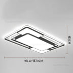 Geometry LED Ceiling Light: Modern Nordic Light Luxury for Living Room Decor