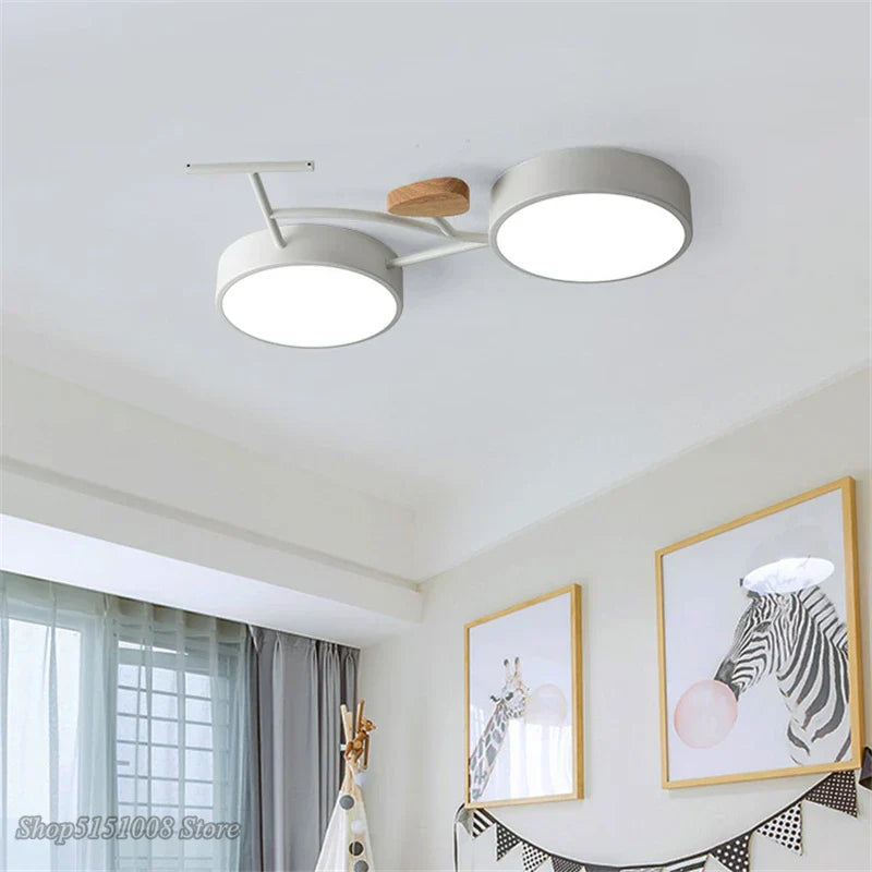 Kids LED Ceiling Lamp 3 Color Temperature, Nordic Design for Children's Room