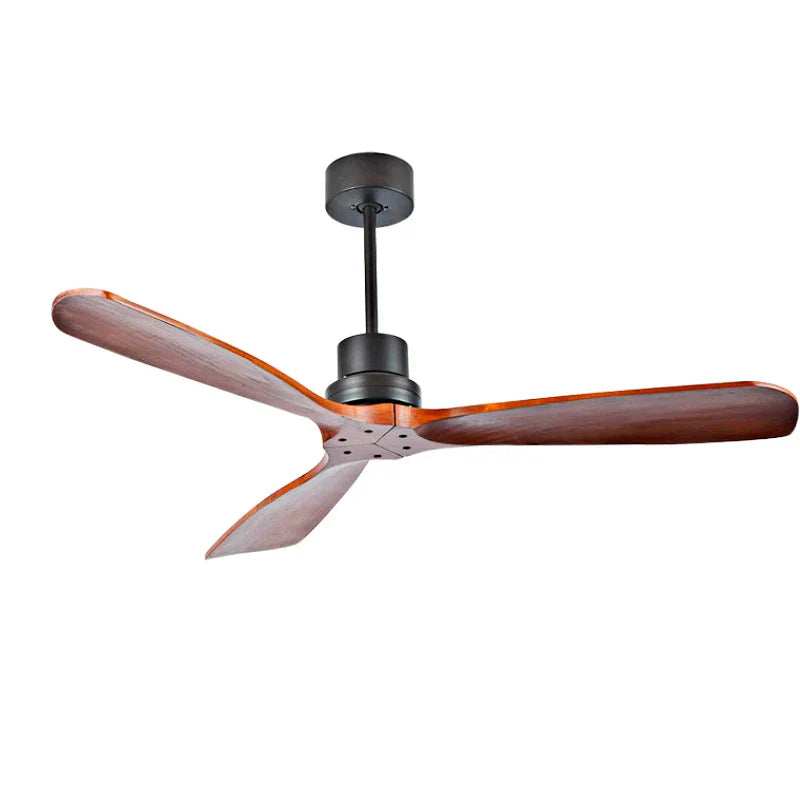Wood Ceiling Fan with Remote Control | Bedroom 220V