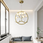 Gold Glass Ball Chandelier Nordic Design for Home Dining Kitchen Restaurant Hallway