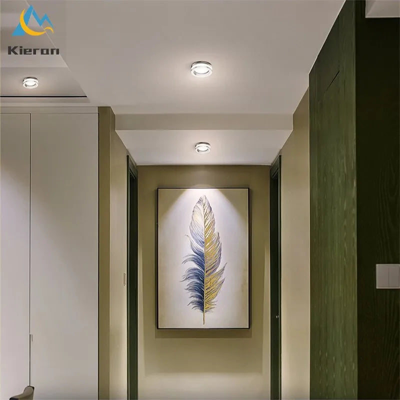 Crystal LED Ceiling Spotlight for Living Room, Bedroom, Bathroom - Modern Embedded Kitchen Light Fixtures