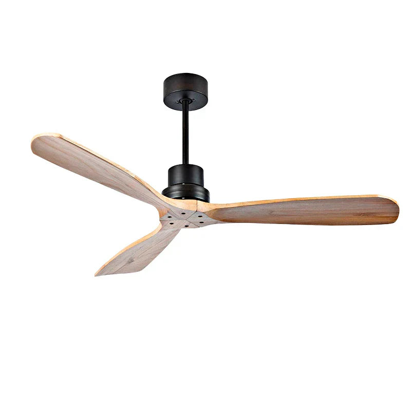 Wood Ceiling Fan with Remote Control | Bedroom 220V