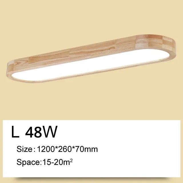 Wood LED Ceiling Lamp: Modern Decorative Lighting for Home Interiors