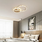Modern LED Chandelier Lightings Gold Black Dimmable Indoor Lamps