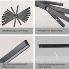 Modern LED Chandelier with Dimmable Control - Stylish Lighting for Home and Hotel