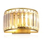 Crystal Semicircular Wall Lamp: Modern Minimalist LED Lighting for Home Decor